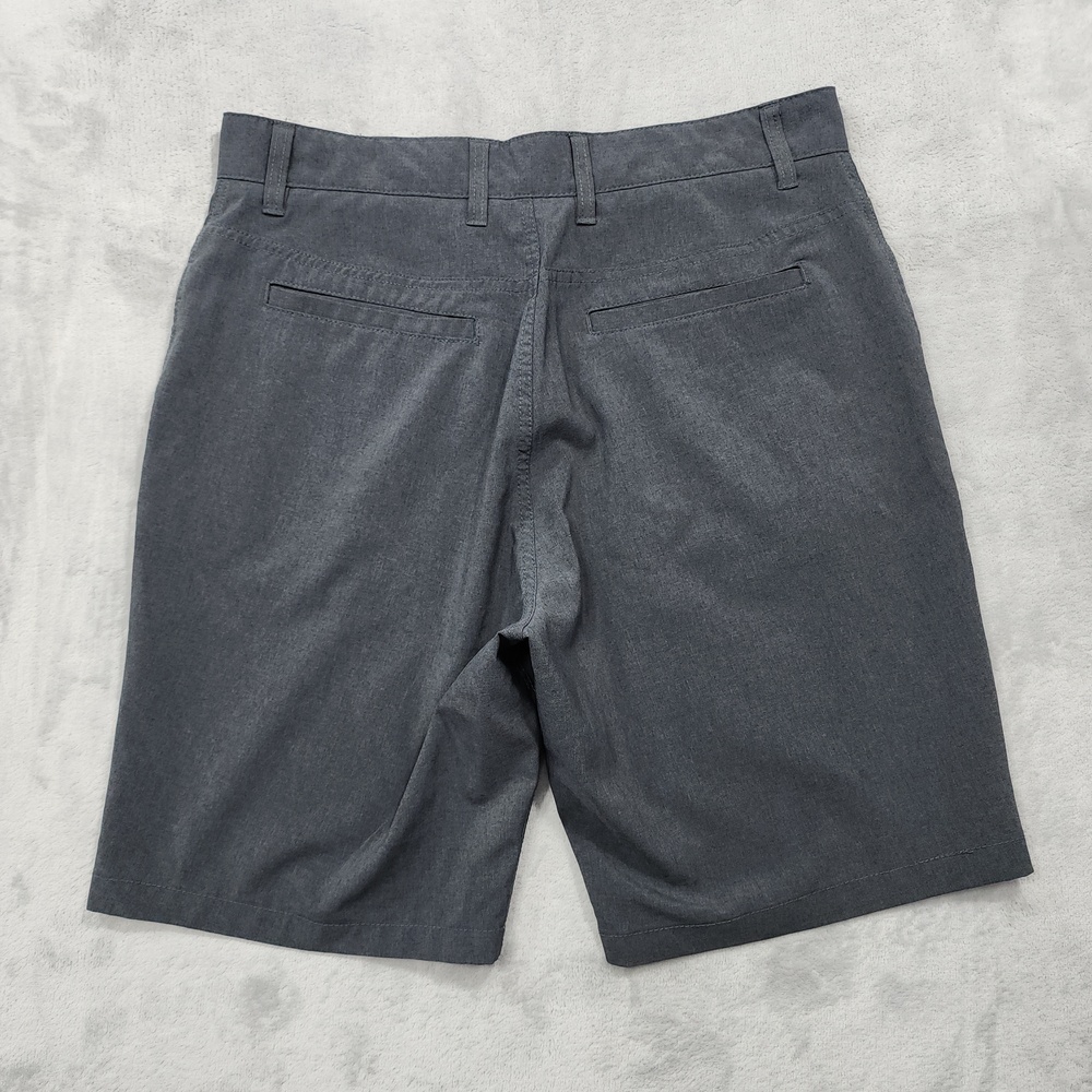 Panama Jack Shorts Mens 33 Gray Microfiber Stretch Chino 10 Inseam Casual Golf